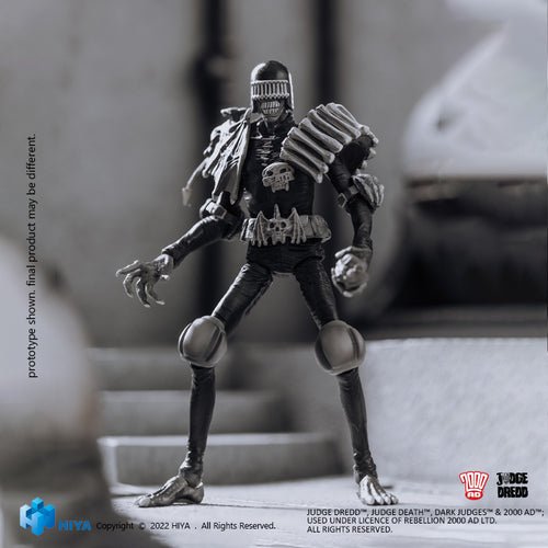 Judge Dredd Black And White Judge Death PX 1/18 Mini Action Figure - by Hiya Toys