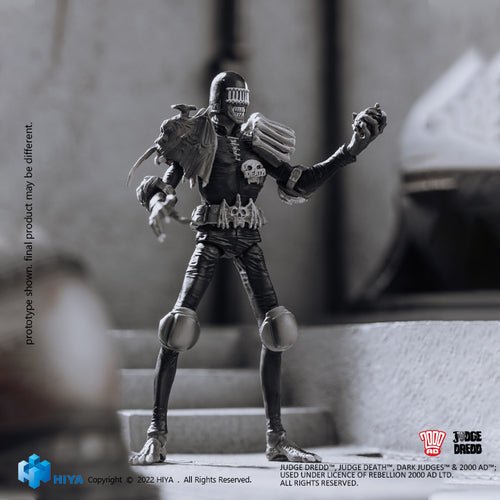 Judge Dredd Black And White Judge Death PX 1/18 Mini Action Figure - by Hiya Toys