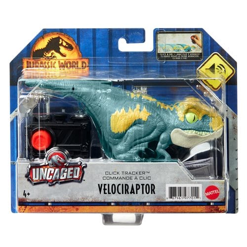 Jurassic World Dominion Click Tracker Blue Velociraptor - by Mattel