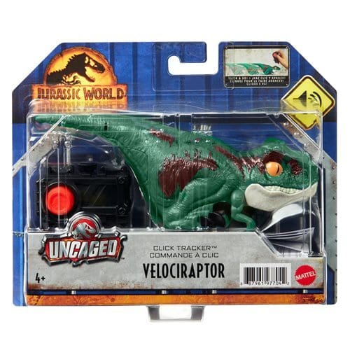 Jurassic World Dominion Uncaged Click Tracker Velociraptor - by Mattel