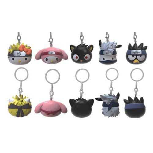 Kidrobot Naruto Shippuden x Hello Kitty Collectible Vinyl Keychain - (1) blind bag with (1) figure - by Kidrobot