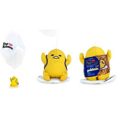 Kidrobot Top Ramen X Gudetama parachute 4 Inch Plush - by Kidrobot