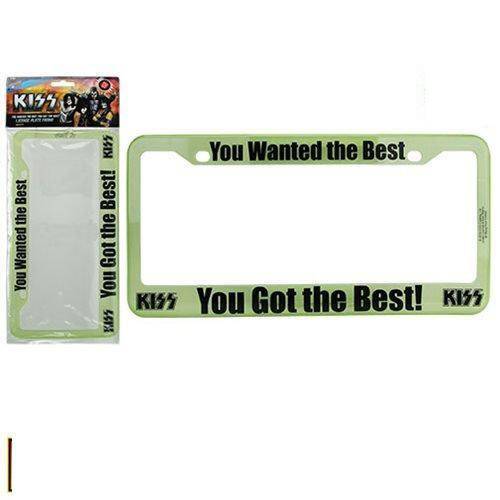KISS You Wanted the Best You Got the Best License Plate Frame - by Bif Bang Pow!