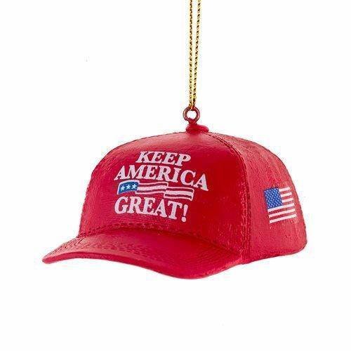 Kurt Adler - Donald Trump Keep America Great Hat 1 3/4" Resin Ornament by Kurt S. Adler 