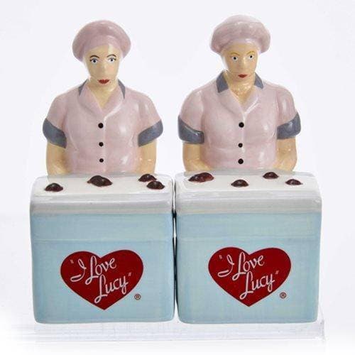 Kurt Adler - I Love Lucy Chocolate Factory Salt and Pepper Shaker Set - by Kurt S. Adler