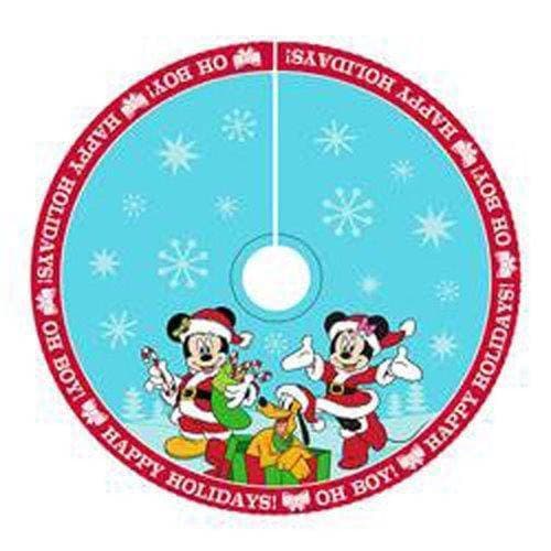 Kurt Adler - Mickey Mouse and Minnie Mouse Satin 48" Tree Skirt - by Kurt S. Adler