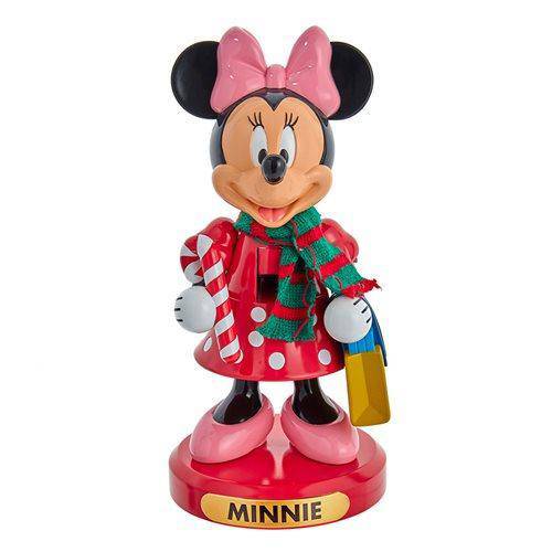 Kurt Adler - Minnie Mouse with Candy Cane 10-Inch Nutcracker - by Kurt S. Adler