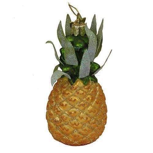 Kurt Adler - Pineapple Glass Ornament - Choose your Style - by Kurt S. Adler