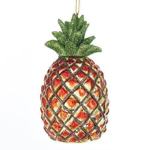 Kurt Adler - Pineapple Glass Ornament - Choose your Style - by Kurt S. Adler