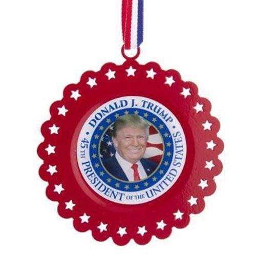 Kurt Adler - President Trump 3 1/2" Metal Ornament - by Kurt S. Adler