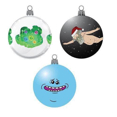 Kurt Adler - Rick and Morty Decal 3 1/7" Ornament - Set of 3 - by Kurt S. Adler