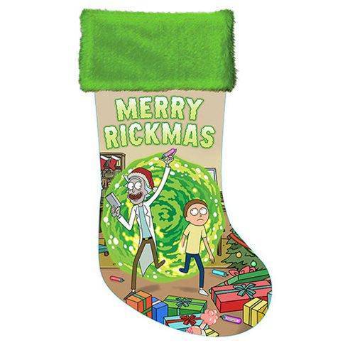 Kurt Adler - Rick and Morty Portal Printed Stocking - by Kurt S. Adler