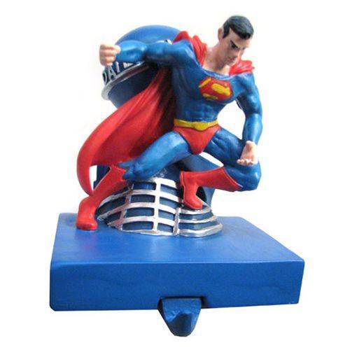 Kurt Adler - Superman Animated 5-Inch Resin Stocking Holder - by Kurt S. Adler