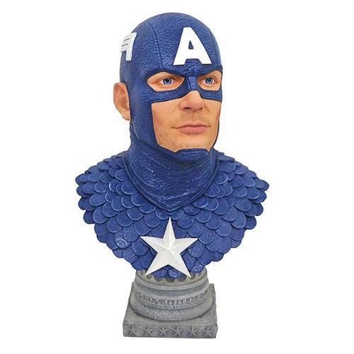 Legends in 3D Marvel Comic Captain America 1/2 Scale Resin Bust - by Diamond Select