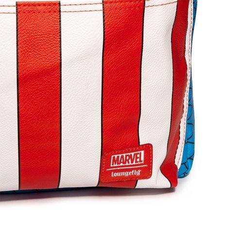 Loungefly Captain America Cosplay Backpack with Pin Set - Entertainment Earth Exclusive - by Loungefly