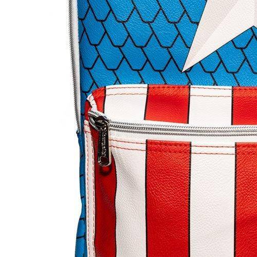 Loungefly Captain America Cosplay Backpack with Pin Set - Entertainment Earth Exclusive - by Loungefly