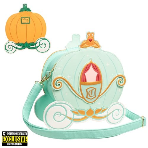 Loungefly Cinderella Reversible Pumpkin Carriage Crossbody Purse - Entertainment Earth Exclusive - by Loungefly