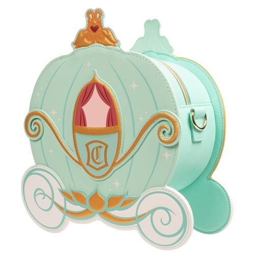 Loungefly Cinderella Reversible Pumpkin Carriage Crossbody Purse - Entertainment Earth Exclusive - by Loungefly