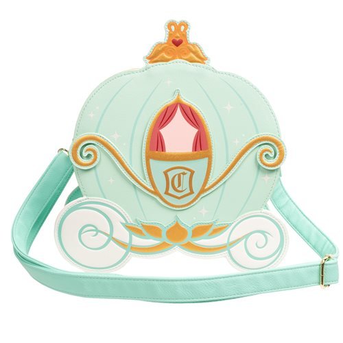 Loungefly Cinderella Reversible Pumpkin Carriage Crossbody Purse - Entertainment Earth Exclusive - by Loungefly