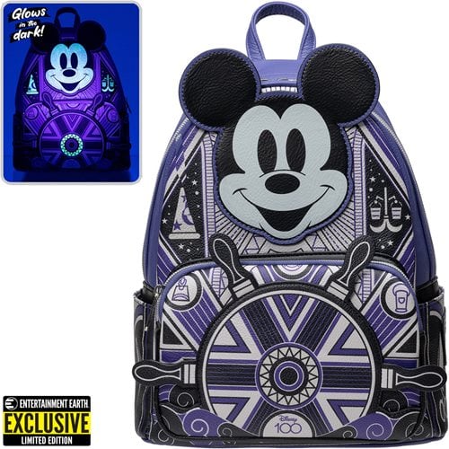 Loungefly Disney 100 Art Deco Mickey Mouse Mini-Backpack - Entertainment Earth Exclusive - by Loungefly