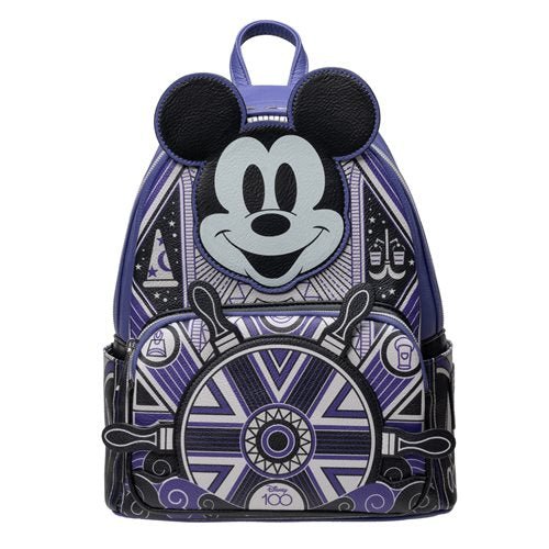 Loungefly Disney 100 Art Deco Mickey Mouse Mini-Backpack - Entertainment Earth Exclusive - by Loungefly