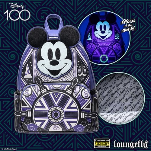 Loungefly Disney 100 Art Deco Mickey Mouse Mini-Backpack - Entertainment Earth Exclusive - by Loungefly