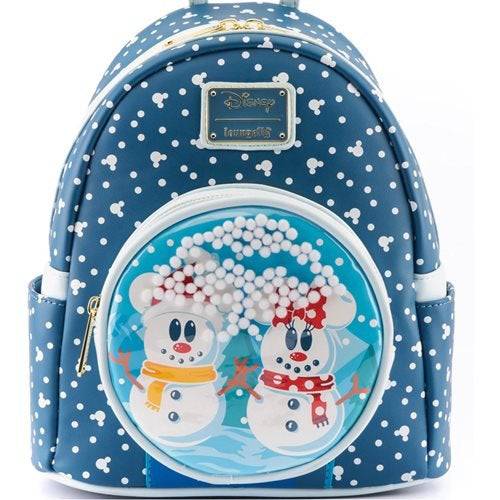 Loungefly Disney Minnie & Mickey Mouse Snow Globe Mini-Backpack - by Loungefly