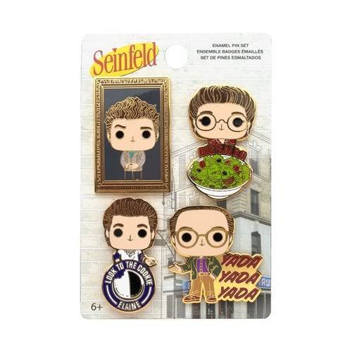 Loungefly Seinfeld All Character Enamel Pop! Pin 4-Pack - by Loungefly