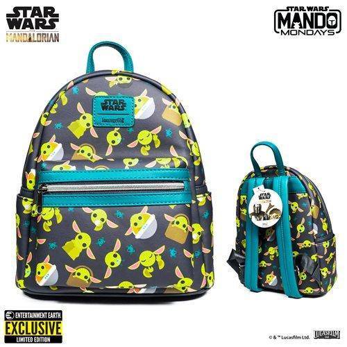 Loungefly Star Wars The Mandalorian The Child Mini-Backpack - Entertainment Earth Exclusive - by Loungefly