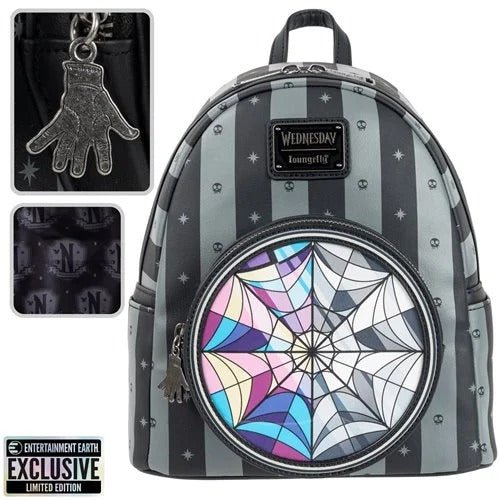 Loungefly Wednesday Nevermore Mini-Backpack - Entertainment Earth Exclusive - by Loungefly