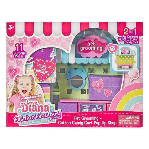 Love Diana Fashion Fab 3.5 Inch Pet Grooming 2 in 1 Playset - by Far Out Toys