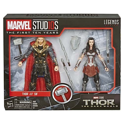 Marvel Legends Cinematic Universe 10th Anniversary Thor and Sif 6-Inch Action Figure - by Hasbro