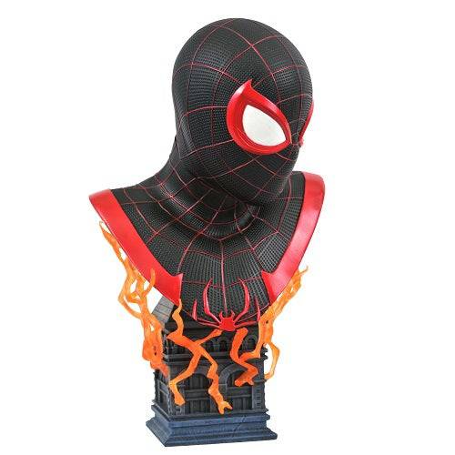 Marvel Legends in 3D PS5 Miles Morales 1/2 Scale Resin Bust - by Diamond Select