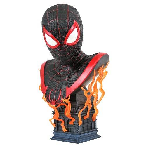 Marvel Legends in 3D PS5 Miles Morales 1/2 Scale Resin Bust - by Diamond Select