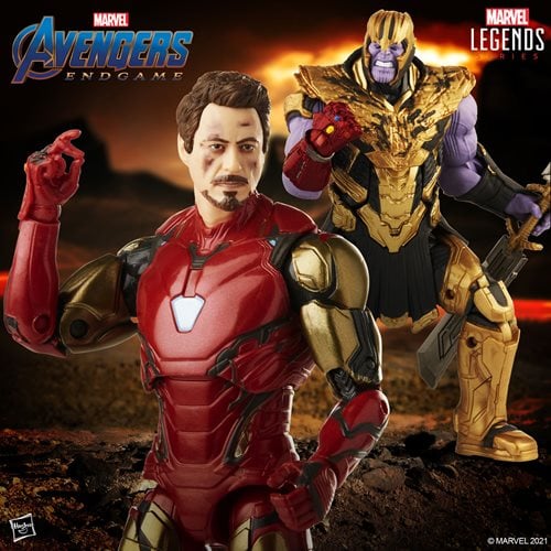 Marvel Legends Infinity Saga Avengers Endgame Iron Man 85 vs. Thanos 6-Inch Action Figures - by Hasbro