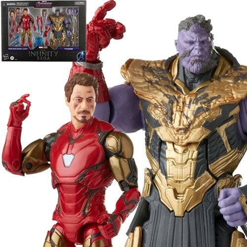 Marvel Legends Infinity Saga Avengers Endgame Iron Man 85 vs. Thanos 6-Inch Action Figures - by Hasbro