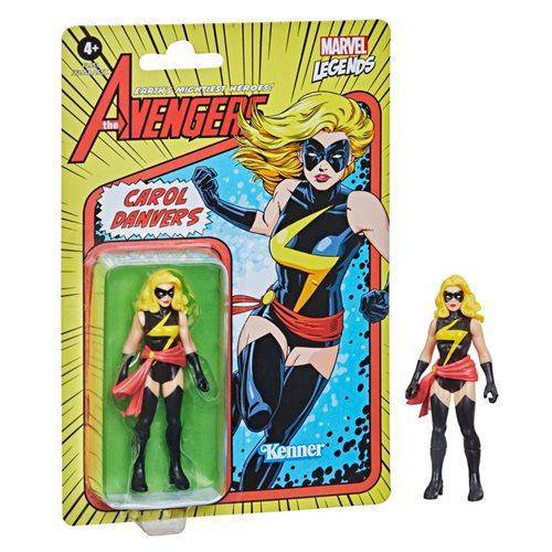 Marvel Legends Retro Collection Carol Danvers 3 3/4-Inch Action Figure - by Hasbro