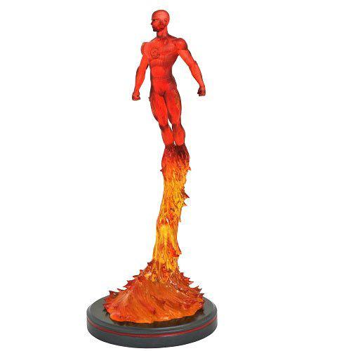 Marvel Premier Collection Comic Human Torch Statue - by Diamond Select