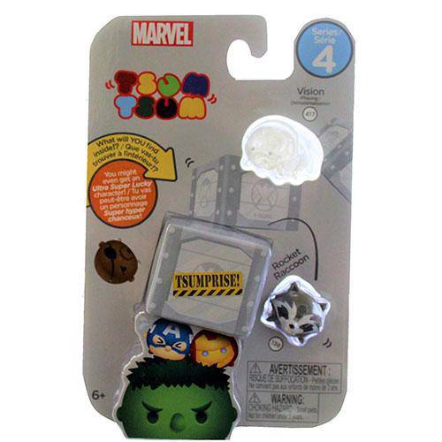 Marvel Tsum Tsum 3-Pack Mini-Figures Series 4 - Select Figure(s) - by Jakks Pacific