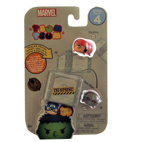 Marvel Tsum Tsum 3-Pack Mini-Figures Series 4 - Select Figure(s) - by Jakks Pacific