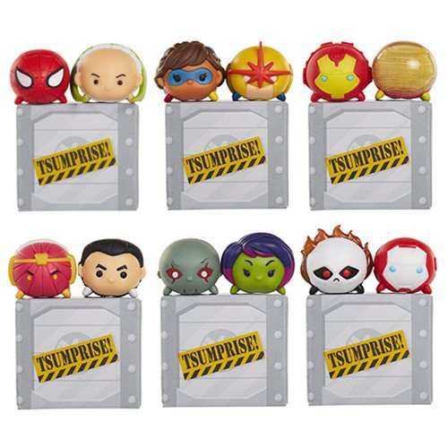 Marvel Tsum Tsum 3-Pack Mini-Figures Series 4 - Select Figure(s) - by Jakks Pacific