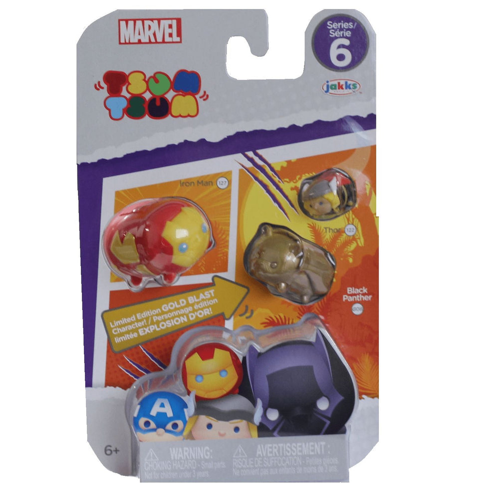 Marvel Tsum Tsum 3-Pack Mini-Figures Series 6: Select Figure(s) - by Jakks Pacific