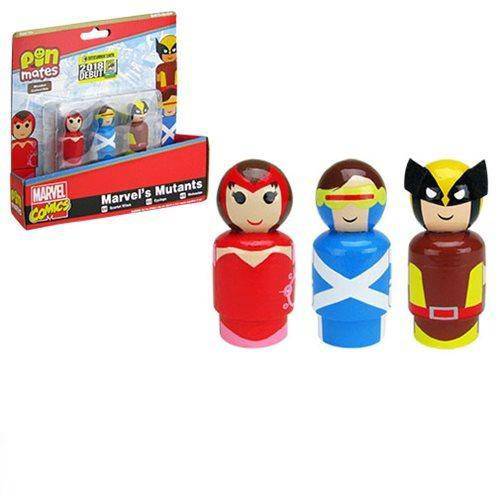 Marvel’s Mutants Pin Mates Wooden Collectibles Set of 3 – Convention Exclusive - by Bif Bang Pow!