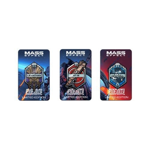 Mass Effect Limited Edition Augmented Reality Enamel Pin Set of 3 - by Pinfinity