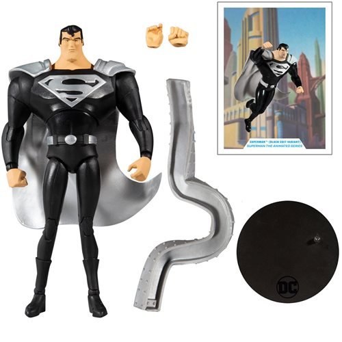 McFarlane Toys DC Multiverse Superman Black Suit Superman: The Animated Series 7-Inch Scale Action Figure - by McFarlane Toys