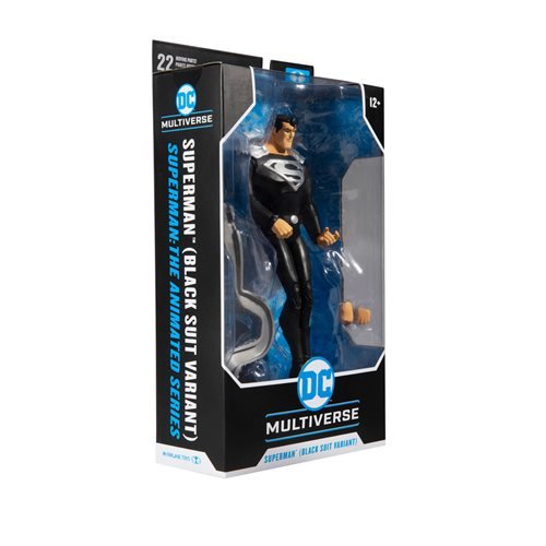 McFarlane Toys DC Multiverse Superman Black Suit Superman: The Animated Series 7-Inch Scale Action Figure - by McFarlane Toys