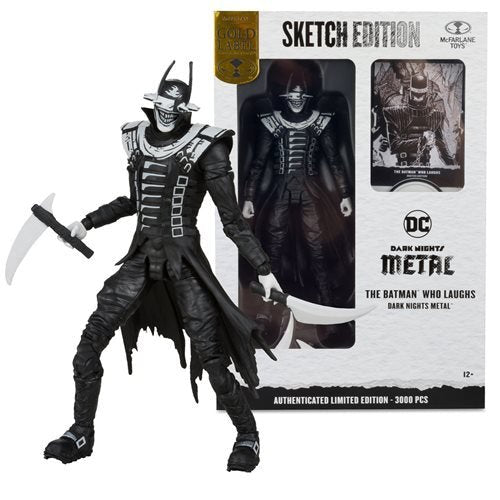 McFarlane Toys DC Multiverse The Batman Who Laughs Sketch Edition Gold Label 7-Inch Scale Action Figure - Entertainment Earth Exclusive - by McFarlane Toys
