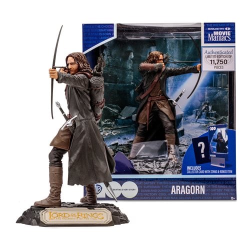 McFarlane Toys Movie Maniacs WB 100: The Lord of the Rings Aragorn Wave 5 Limited Edition 6-Inch Scale Posed Figure - by McFarlane Toys