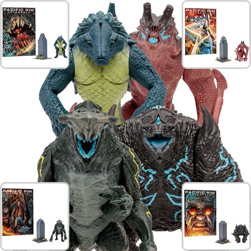 McFarlane Toys Pacific Rim Kaiju Wave 1 4-Inch Scale Action Figure with Comic Book - Select Figure(s) - by McFarlane Toys