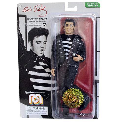 Mego 8 inch Action Figure Elvis Presley Jailhouse Rock Black Leather - by Mego